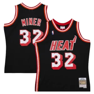 Ottimo Accattivante Classico Harold Miner Miami Heat 1992/93 Hardwood Classics Swingman Throwback Jersey Black