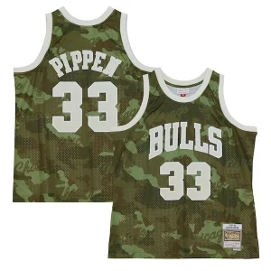 Robusto Scottie Pippen Chicago Bulls Hardwood Classics 1997/98 Ghost Green Swingman Jersey Camo