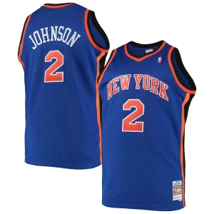 Comodo Larry Johnson New York Knicks 1998/99 Big & Tall Hardwood Classics Swingman Jersey Blue