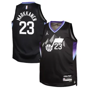 Incantevole Elegante Lauri Markkanen Utah Jazz Jordan Brand Youth Swingman Jersey Statement Edition Black