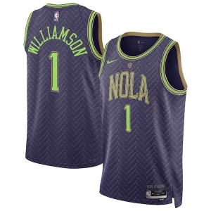Lussuoso Carino Zion Williamson New Orleans Pelicans Nike Unisex 2024/25 Swingman Player Jersey City Edition Purple