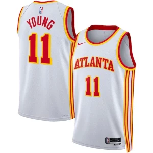 Cool Fascinante Trae Young Atlanta Hawks Nike Unisex Swingman Jersey Association Edition White/Red