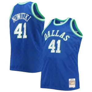 Delizioso Stupendo Trendy Dirk Nowitzki Dallas Mavericks Big & Tall 1998/99 NBA 75th Anniversary Diamond Swingman Jersey Blue