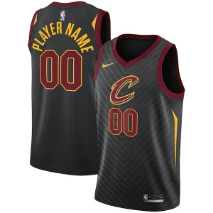 Meraviglioso Cleveland Cavaliers Nike Swingman Custom Jersey Black Statement Edition