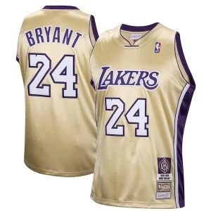 Versatile Kobe Bryant Los Angeles Lakers Hall of Fame Class of 2020 #24 Authentic Hardwood Classics Jersey Gold