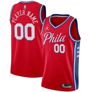Splendido Meraviglioso Gorgeous Philadelphia 76ers Jordan Brand Swingman Custom Jersey Statement Edition Red