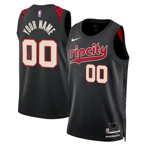 Pratico Resistente Portland Trail Blazers Nike Unisex 2023/24 Custom Swingman Jersey Black City Edition