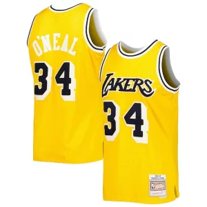 Resistente Bellissimo Magnifico Shaquille O'Neal Los Angeles Lakers 1996/97 Hardwood Classics Off Court Swingman Jersey Yellow
