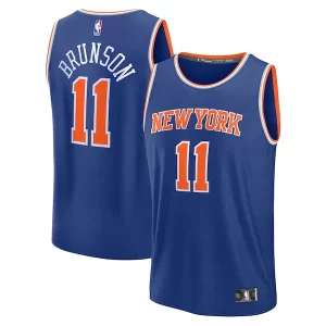 Versatile Ottimo Resistente Jalen Brunson New York Knicks Fast Break Replica Player Jersey Icon Edition Blue