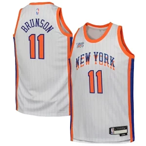 Classico Eccezionale Meraviglioso Jalen Brunson New York Knicks Nike Youth 2024/25 Swingman Player Jersey City Edition White