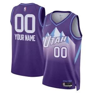 Accattivante Splendido Elegante Utah Jazz Nike Unisex 2024/25 Custom Swingman Jersey City Edition Purple