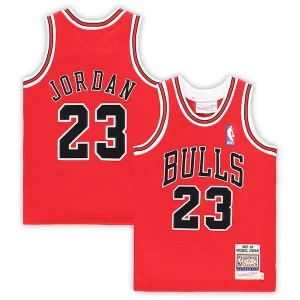 Duraturo Bellissimo Michael Jordan Chicago Bulls Toddler 1997/98 Hardwood Classics Authentic Jersey Red/Black/White