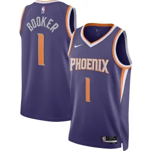 Trendy Devin Booker Phoenix Suns Nike Unisex Swingman Jersey Icon Edition Purple/White