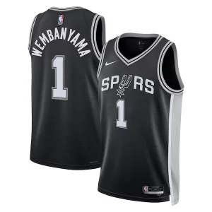 Carino Resistente Pratico Victor Wembanyama San Antonio Spurs Nike Unisex 2023 NBA Draft First Round Pick Swingman Jersey Icon Edition Black