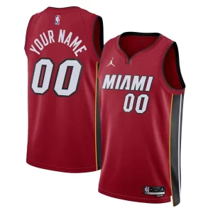 Eccezionale Miami Heat Jordan Brand Unisex 2022/23 Swingman Custom Jersey Statement Edition Red