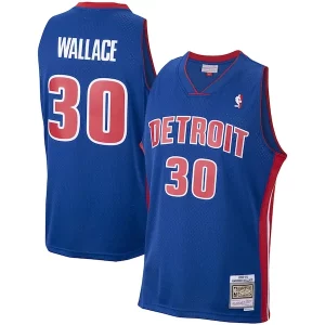 Magnifico Fascinante Rasheed Wallace Detroit Pistons 2003/04 Hardwood Classics Swingman Jersey Royal