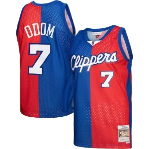 Fascinante Bellissimo Duraturo Lamar Odom LA Clippers Hardwood Classics 2000/01 Split Swingman Jersey Royal/Red