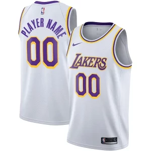Incantevole Attraente Pratico Los Angeles Lakers Nike 2020/21 Swingman Custom Jersey Association Edition White