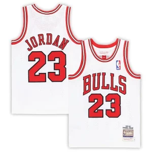 Prestigioso Splendido Michael Jordan Chicago Bulls Preschool 1997/98 Hardwood Classics Authentic Jersey White/Black/Red