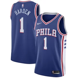 Cool Delizioso James Harden Philadelphia 76ers Nike Swingman Jersey Icon Edition Royal