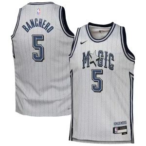 Stupendo Incantevole Carino Paolo Banchero Orlando Magic Nike Youth 2024/25 Swingman Player Jersey City Edition Silver