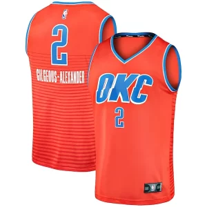 Bellissimo Shai Gilgeous Alexander Oklahoma City Thunder Fast Break Team Replica Jersey Statement Edition Orange