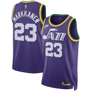Delizioso Eccezionale Lauri Markkanen Utah Jazz Nike Unisex 2023/24 Swingman Replica Jersey Classic Edition Purple