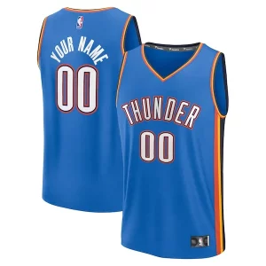 Splendido Oklahoma City Thunder Fast Break Custom Replica Jersey Icon Edition Blue