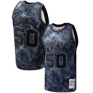 Stupendo Pratico Incantevole David Robinson San Antonio Spurs Hardwood Classics 1998/99 Tie Dye Swingman Jersey Black