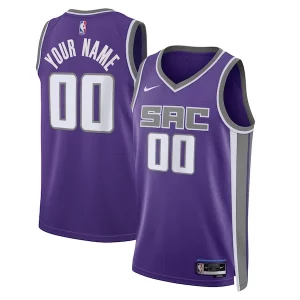 Splendido Raffinato Sacramento Kings Nike Unisex Swingman Custom Jersey Purple Icon Edition