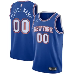 Prestigioso Fantastico New York Knicks Jordan Brand Swingman Custom Jersey Statement Edition Blue