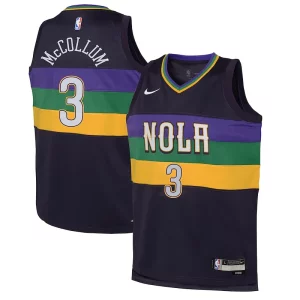 Bellissimo CJ McCollum New Orleans Pelicans Nike Youth Swingman Jersey City Edition Purple
