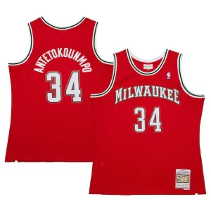 Accattivante Versatile Giannis Antetokounmpo Milwaukee Bucks 2014/15 Hardwood Classics Swingman Jersey Red