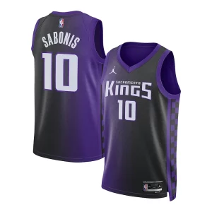 Trendy Pratico Robusto Domantas Sabonis Sacramento Kings Jordan Brand Unisex Swingman Jersey Statement Edition Purple