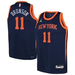 Pratico Incantevole Jalen Brunson New York Knicks Jordan Brand Youth Swingman Jersey Statement Edition Navy