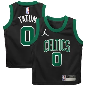 Delizioso Resistente Stupendo Jayson Tatum Boston Celtics Jordan Brand Preschool 2022/23 Replica Jersey Statement Edition Black