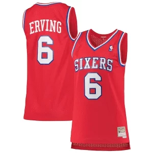 Comodo Lussuoso Julius Erving Philadelphia 76ers Women's 1982/83 Hardwood Classics Swingman Jersey Red