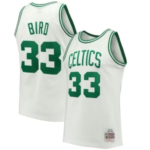 Fascinante Raffinato Larry Bird Boston Celtics Hardwood Classics 1985/86 Swingman Jersey White/Kelly Green