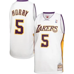 Fascinante Prestigioso Robert Horry Los Angeles Lakers 2001/02 Hardwood Classics Swingman Jersey White