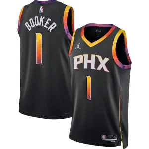 Trendy Duraturo Devin Booker Phoenix Suns Jordan Brand Unisex Swingman Jersey Statement Edition Black