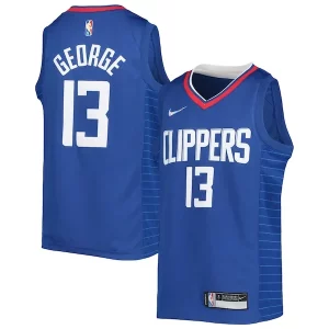 Duraturo Stupendo Robusto Paul George LA Clippers Nike Youth 2021/22 Diamond Swingman Jersey Icon Edition Royal