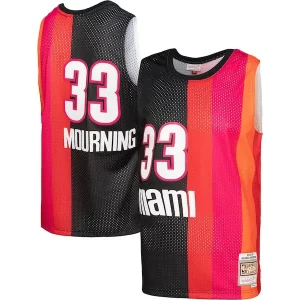 Fantastico Cool Prestigioso Alonzo Mourning Miami Heat Hardwood Classics 2005/06 Split Swingman Jersey Black/Red