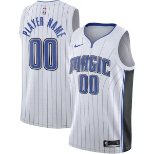 Cool Gorgeous Orlando Magic Nike 2020/21 Swingman Custom Jersey Association Edition White
