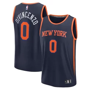 Duraturo Resistente Donte DiVincenzo New York Knicks Fast Break Replica Player Jersey Statement Edition Navy