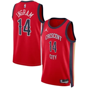 Incantevole Fascinante Elegante Brandon Ingram New Orleans Pelicans Jordan Brand Unisex Swingman Jersey Statement Edition Red