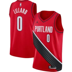 Sofisticato Carino Attraente Damian Lillard Portland Trail Blazers Jordan Brand 2020/21 Swingman Jersey Statement Edition Red