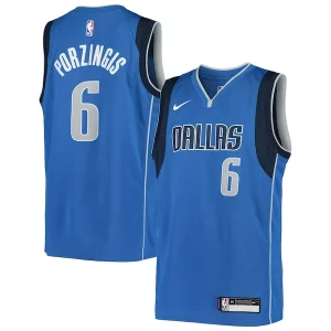 Duraturo Lussuoso Kristaps Porzingis Dallas Mavericks Nike Youth Swingman Jersey Icon Edition Blue