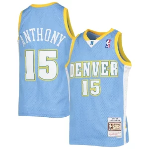 Carino Carmelo Anthony Denver Nuggets Youth 2003 04 Hardwood Classics Swingman Jersey Powder Blue