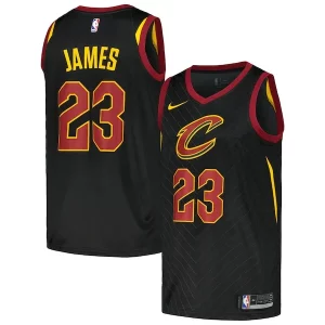 Incantevole Splendido Accattivante LeBron James Cleveland Cavaliers Nike Swingman Player Jersey Statement Edition Black
