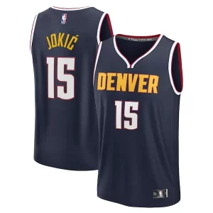 Ottimo Trendy Nikola Jokic Denver Nuggets Fast Break Replica Player Jersey Icon Edition Navy